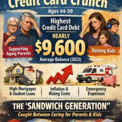 Generation X (roughly ages 44-59) frequently maxes out credit ca Meme Template