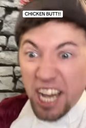 One Shot Questers Bard Chicken Butt Meme Template