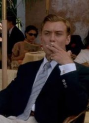 Jude Law Cigarette Meme Template