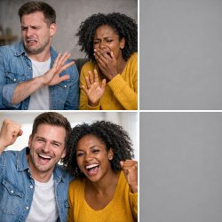 Couple No & Yes Meme Template