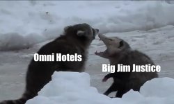 Big Jim Justice Fights Creditors Meme Template