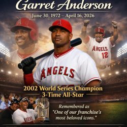Former MLB outfielder Garret Anderson passed away on April 16, 2 Meme Template