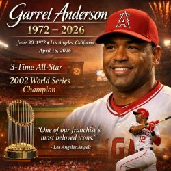 Former MLB outfielder Garret Anderson passed away on April 16, Meme Template