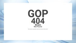 GOP 404 Brain Not Found Meme Template