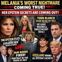 Melania’s WORST NIGHTMARE Coming True! Her Epstein SECRETS Are C Meme Template