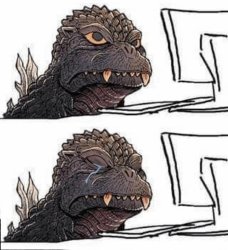 Godzilla cry Meme Template