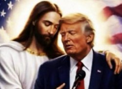 Trump with Jesus Meme Template