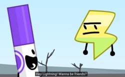 Hey lightning wanna be friends Meme Template
