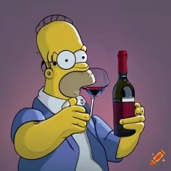 Homer Simpson Wine Meme Template