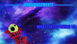 Announcement - Listening Meme Template