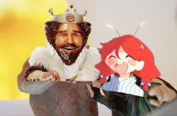 Burger King and Wendy's laughing Meme Template