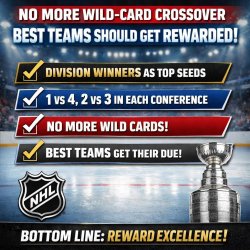No more wild-card crossover. BEST TEAMS SHOULD GET REWARDED! htt Meme Template