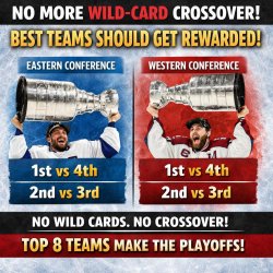 No more wild-card crossover. BEST TEAMS SHOULD GET REWARDED! htt Meme Template