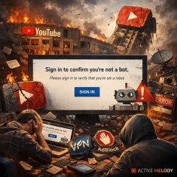 The "Sign in to confirm you're not a bot" message YouTube is an Meme Template