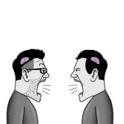 Two Small Brain men Meme Template