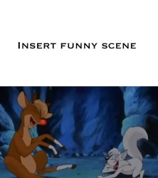 Rudolph and Slyly laugh at what Meme Template
