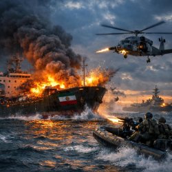 US commits maritime piracy, attacks Iranian commercial ship in v Meme Template