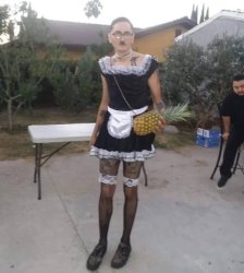 Femboy Adolf Meme Template