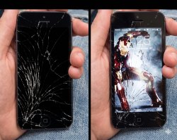 cracked screen Meme Template