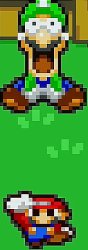 Mario hits Luigi's balls Meme Template