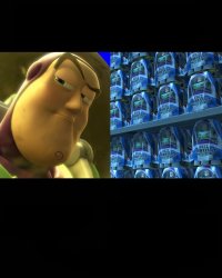 Buzz Lightyear before and today Meme Template