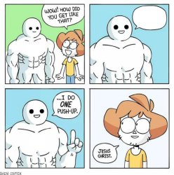 I do one push up every time Meme Template