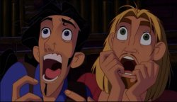 miguel and tulio scream Meme Template