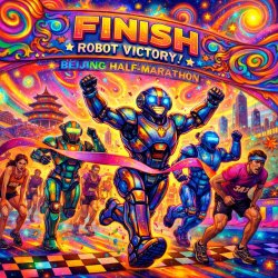 In a race between humans and robots, machines take the victory i Meme Template