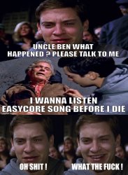 I wanna listen easycore song before i die Meme Template