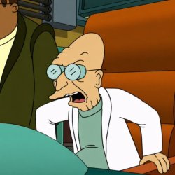 Farnsworth standing up Meme Template