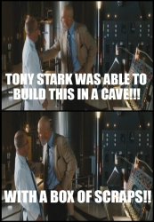 Tony built this in a cave Meme Template