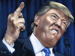Middle Finger Trump Meme Template