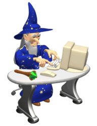 computer wizard Meme Template