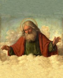 God looking down Meme Template