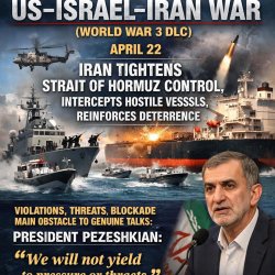 US–Israel–Iran War (World War 3 DLC)  April 22: Iran tightens St Meme Template