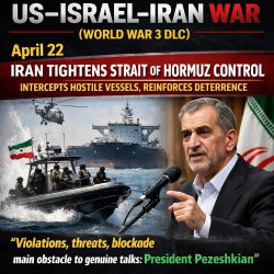 US–Israel–Iran War (World War 3 DLC)  April 22: Iran tightens St Meme Template