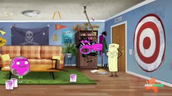 Scissors swinging at a target Meme Template