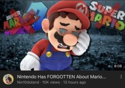 nintendo has FORGOTTEN about mario Meme Template