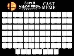 Super Smash Bros. Ultimate Cast Meme Template Meme Template