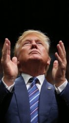 Donald Trump praise the lord Meme Template