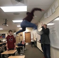 Student jumps Meme Template