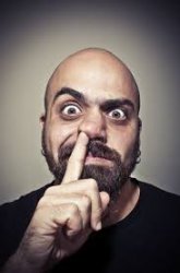Man with Finger Up His Nose Meme Template