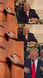 knock knock joke trump Meme Template