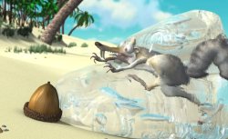 scrat stuck in ice Meme Template
