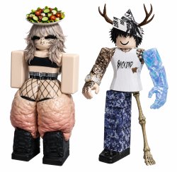 Roblox avatars grotesque Meme Template