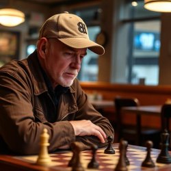 Man in restaurant playing chess Meme Template