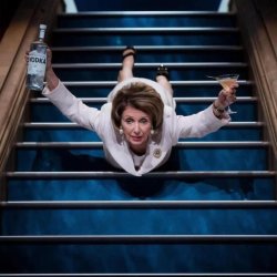 alcoholic Nancy Pelosi Meme Template