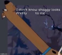 I don't know shaggy looks pretty ____ to me Meme Template