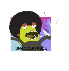 Unacceptable Rollo Tubbs as Lemongrab Meme Template