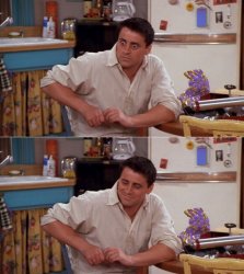 Reverse Shocked Joey Meme Template